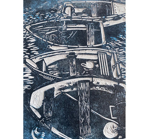 Card - St Ives boats