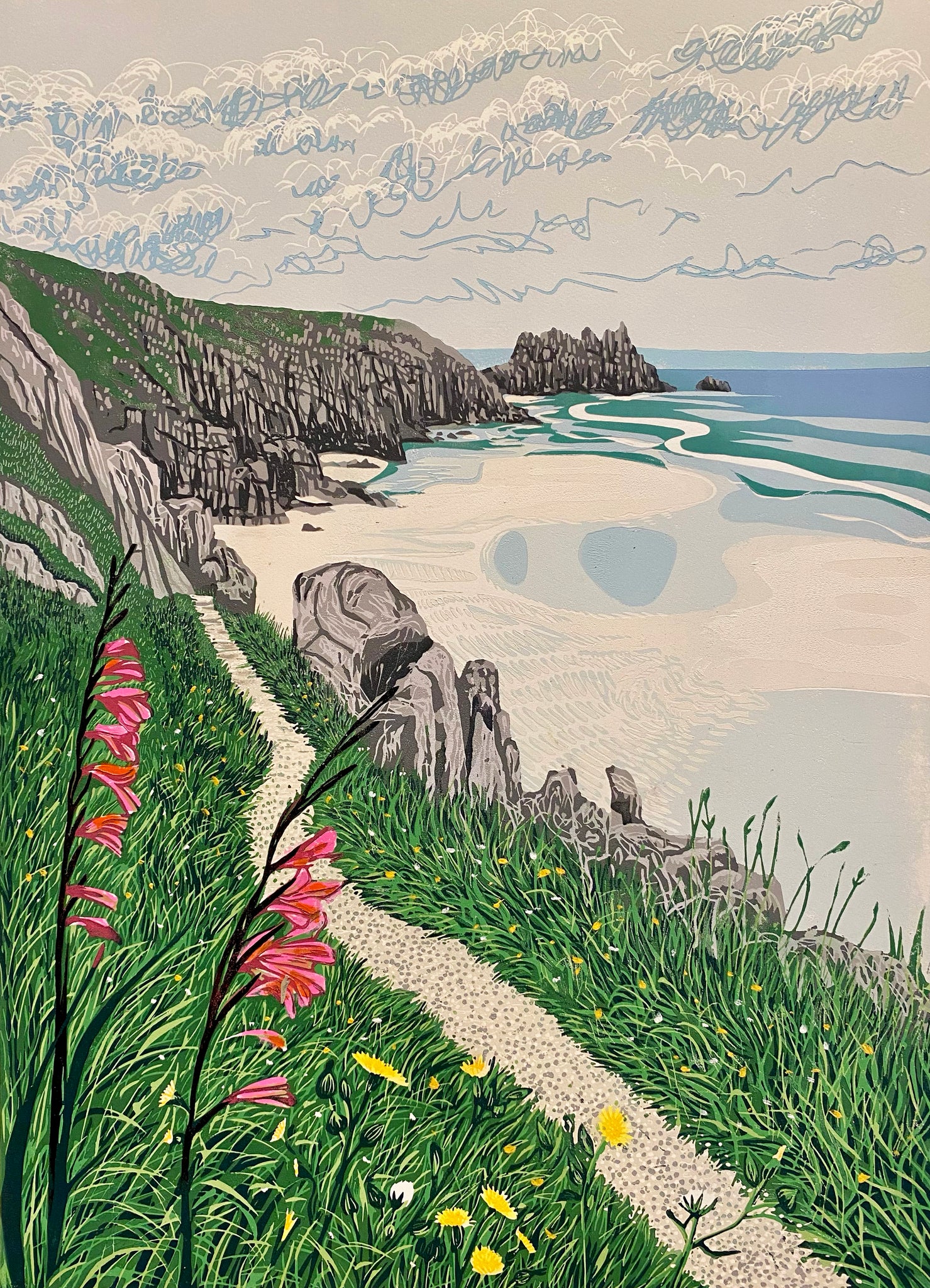 giclee print - Coastal Path