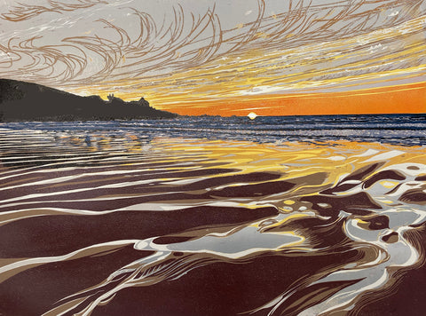 giclee print - Porthmeor sunset