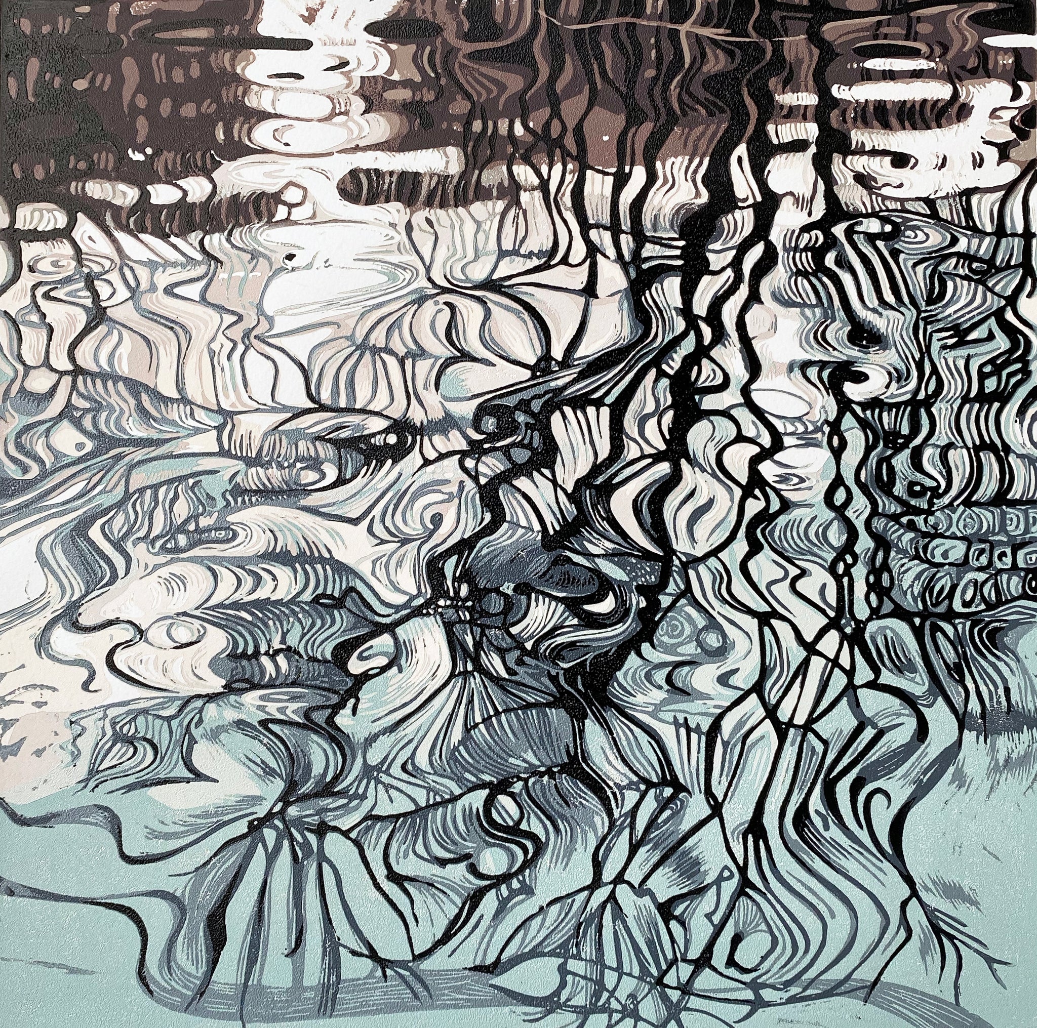 giclee print - Reflected Trees