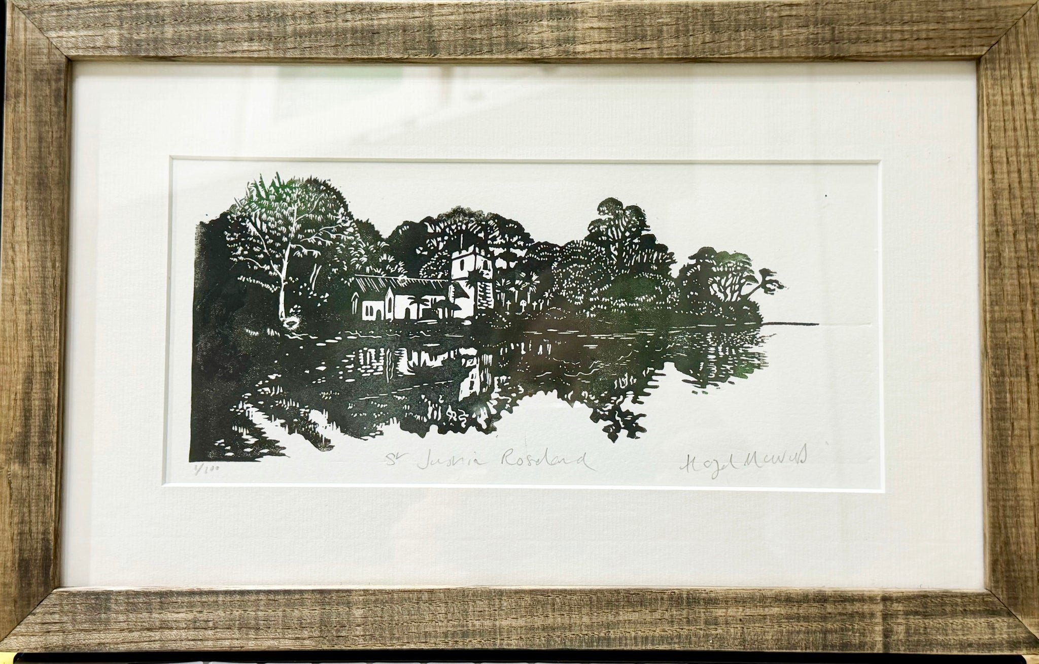 St Just in Roseland 1/100 - Framed