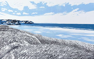 St Ives from Lelant beach - AP Blue